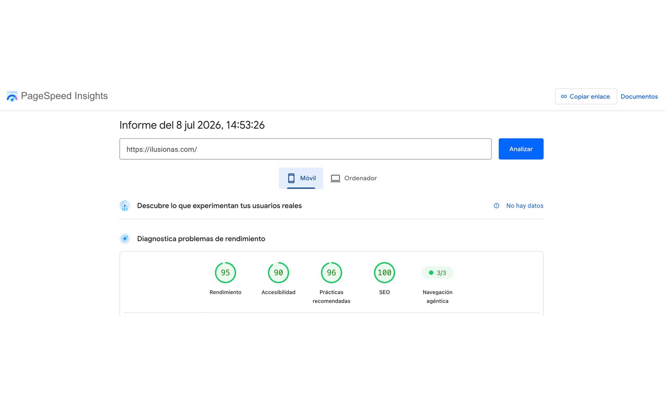 ILUSIONAS - Google Speed Page - Ordenador